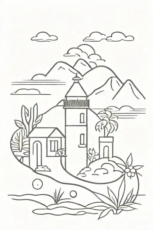 Crete holiday doodle  tattoo design idea