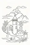 Crete holiday doodle  tattoo design idea