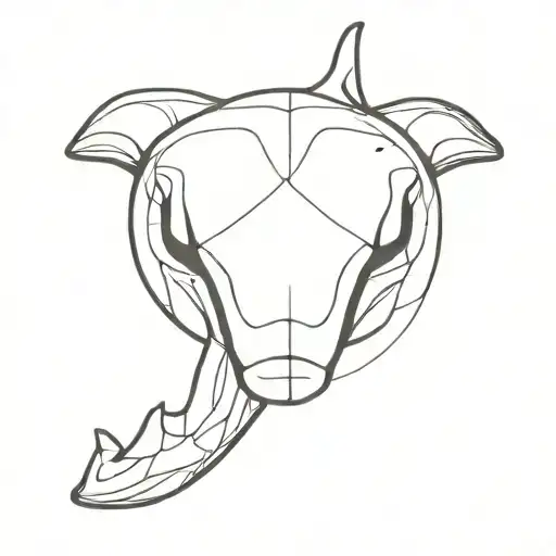 orca skull tattoo design idea
