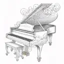 piano sheet music tattoo design idea