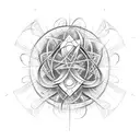 Quantum entanglement tattoo design idea