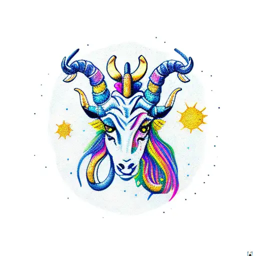 capricorn tattoo design idea
