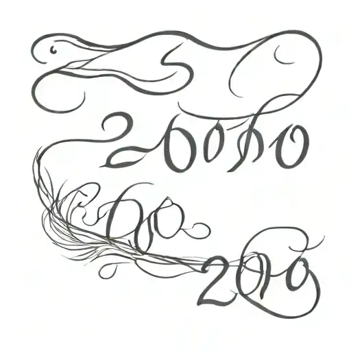 2000 written tattoo design idea