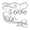 2000 written tattoo design idea