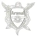 Arsenal FC logo tattoo design idea