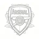 Arsenal FC logo tattoo design idea