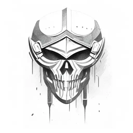 Gladiator head looking tough and dangerous tattoo design idea