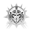 Gladiator spartan tattoo design idea