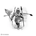 Gladiator spartan tattoo design idea