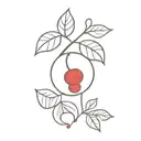 Ruby Cherry  tattoo design idea