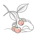 Ruby Cherry  tattoo design idea