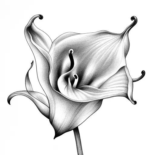 calla lily tattoo design idea