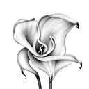 calla lily tattoo design idea