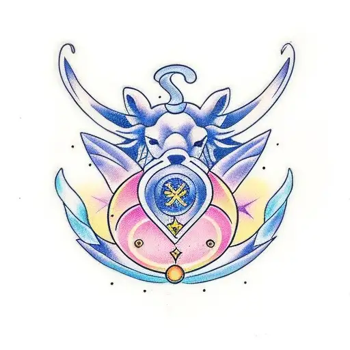 Kayla with Aries zodiac  tattoo design idea