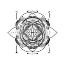 A tattoo design symbolizing the power of being the chosen one and the significance of vibration, frequency, and sound tattoo design idea