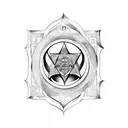 Seal of Solomon tattoo design idea