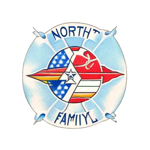 North Carolina theme with symbolism of family of 5 people tattoo design idea