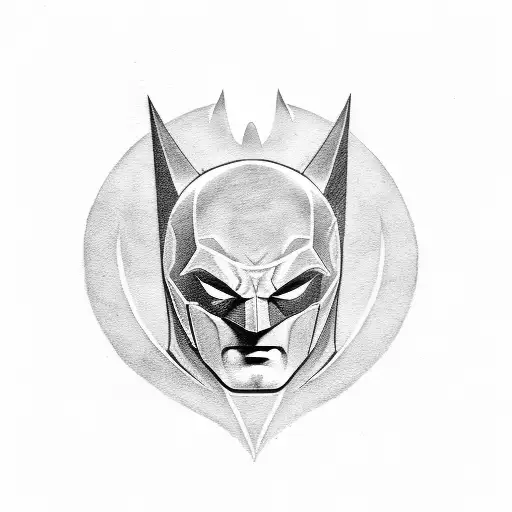 Modern batman logo  tattoo design idea