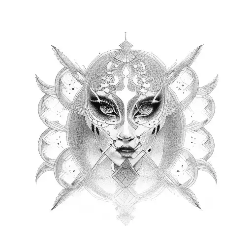 hel goddes tattoo design idea