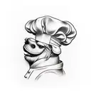 Kitchen Chef tattoo design idea