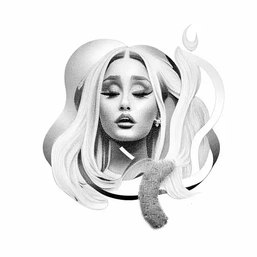 Ariana Grande No Tears Left to Cry  tattoo design idea
