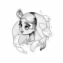 Ariana Grande tattoo design idea