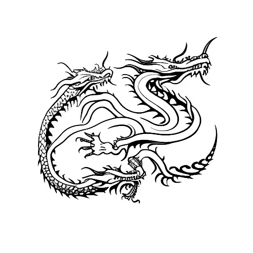 simple dragon forearm tattoo tattoo design idea