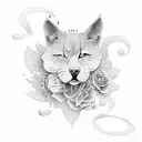 A stylized representation of Ethel Cain's favorite song lyrics tattoo design idea