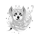 A stylized representation of Ethel Cain's favorite song lyrics tattoo design idea