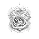 A stylized representation of Ethel Cain's favorite song lyrics tattoo design idea