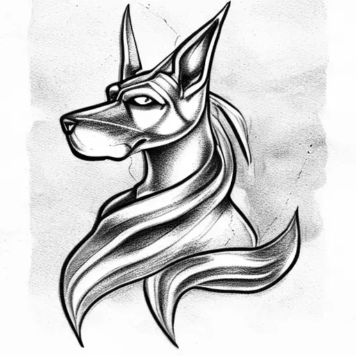 Anubis tattoo design idea