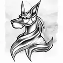 Anubis tattoo design idea