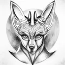 Anubis tattoo design idea