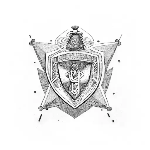 irish police freemason tattoo design idea