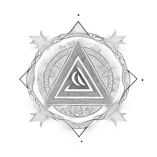  shalom in hebrew in the star tattoo design idea