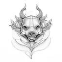 small matching valentines  tattoo design idea