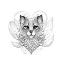 small matching valentines  tattoo design idea