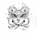 small matching valentines  tattoo design idea