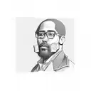 A captivating portrait of a hustler surrounded by stacks of money tattoo design idea