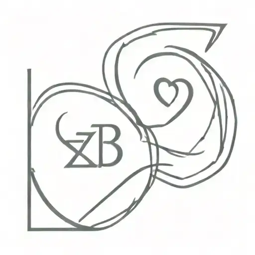 1963 and 1967 in Roman numerals forming a heart tattoo design idea