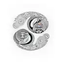 yin yang with tiggers tattoo design idea