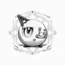 jigglypuff tattoo design idea