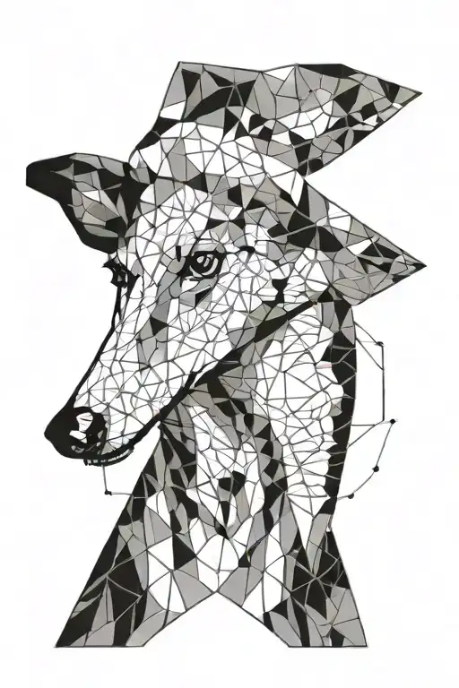 Greyhound tattoo design idea
