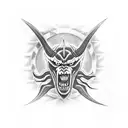 devil gene symbol tekken tattoo design idea
