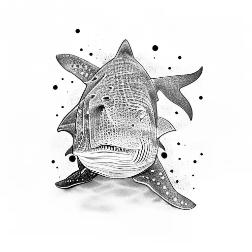whale shark tattoo design idea