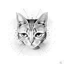 cat, alone, self-healing tattoo design idea