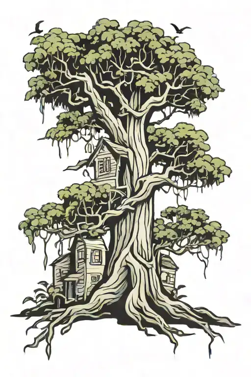 willow tree tattoo design idea