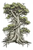 willow tree tattoo design idea