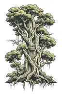 willow tree tattoo design idea