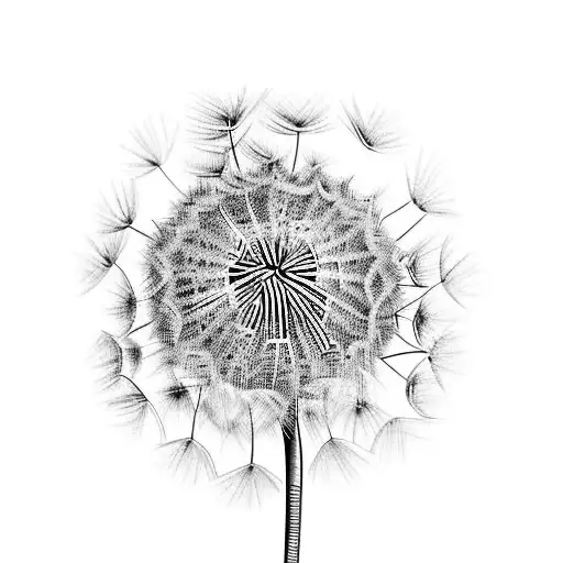 Dandelion tattoo design idea